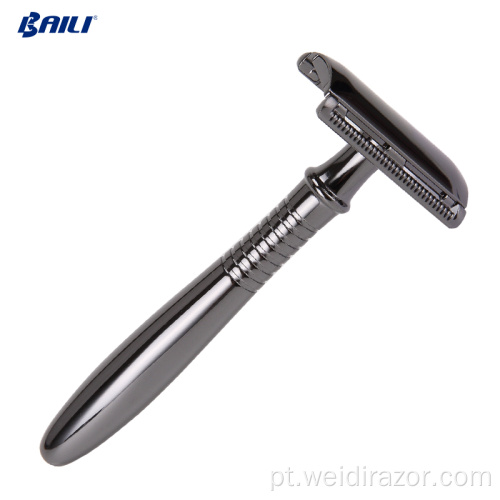 Baili Famous Gunmetal Razor Blade Twin Blade Razor